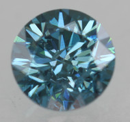 0.47 CARAT VIVID BLUE SI1 ROUND BRILLIANT NATURAL EARTH MINED LOOSE DIAMOND 4.9MM *360 MAGNIFIED IMAGES & VIDEO