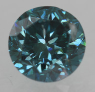 0.50 CARAT VIVID BLUE SI1 ROUND BRILLIANT NATURAL EARTH MINED LOOSE DIAMOND 4.87MM *360 MAGNIFIED IMAGES & VIDEO