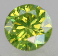 CERTIFIED 1.06 CARAT VIVID GREEN VS1 ROUND BRILLIANT NATURAL EARTH MINED DIAMOND 6.42MM  *360 MAGNIFIED IMAGES & VIDEOS