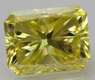 CERTIFIED 1.10 CARAT CANARY YELLOW VVS1 RADIANT NATURAL EARTH MINED LOOSE DIAMOND 6.31X4.91MM  *360 REAL IMAGES & VIDEO
