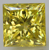 CERTIFIED 1.04 CARAT CANARY YELLOW VVS2 PRINCESS NATURAL EARTH MINED LOOSE DIAMOND 5.51X5.43MM  *360 REAL IMAGES & VIDEO