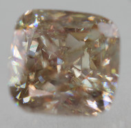 CERTIFIED 1.28 CARAT FANCY BROWNISH YELLOW VVS2 CUSHION NATURAL EARTH MINED DIAMOND 6.09X6.02MM  *360 REAL PICS & VIDEOS