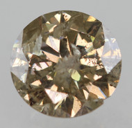 0.46 Carat Fancy Yellowish Brown Round Brilliant Natural EARTH MINED Loose Diamond 5.08mm *360 MAGNIFIED IMAGES & VIDEOS