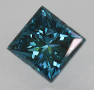 0.36 CARAT VIVID BLUE VS2 PRINCESS NATURAL EARTH MINED LOOSE DIAMOND 3.99X3.83MM *360 MAGNIFIED REAL IMAGES & VIDEOS