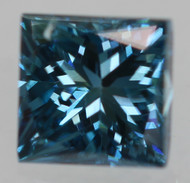 0.39 CARAT VIVID BLUE VS2 PRINCESS NATURAL EARTH MINED LOOSE DIAMOND 3.82X3.77MM *360 MAGNIFIED REAL IMAGES & VIDEOS