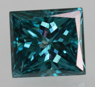 0.57 CARAT VIVID BLUE SI1 PRINCESS NATURAL EARTH MINED LOOSE DIAMOND 4.89X4.77MM *360 MAGNIFIED REAL IMAGES & VIDEOS
