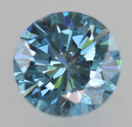 CERTIFIED 0.54 CARAT FANCY BLUE VS1 ROUND BRILLIANT NATURAL EARTH MINED LOOSE DIAMOND 5.26MM *360 REAL IMAGES & VIDEOS