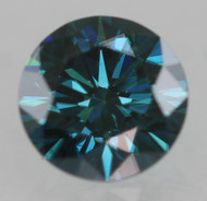0.27 CARAT VIVID BLUE VVS2 ROUND BRILLIANT NATURAL EARTH MINED LOOSE DIAMOND 4.1MM *360 MAGNIFIED REAL IMAGES & VIDEOS