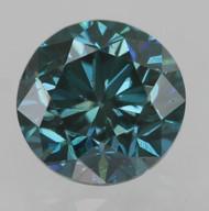 0.36 CARAT VIVID BLUE VS1 ROUND BRILLIANT NATURAL EARTH MINED LOOSE DIAMOND 4.25MM *360 MAGNIFIED REAL IMAGES & VIDEOS