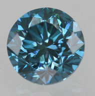 0.36 CARAT VIVID BLUE VS2 ROUND BRILLIANT NATURAL EARTH MINED LOOSE DIAMOND 4.16MM *360 MAGNIFIED REAL IMAGES & VIDEOS