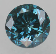 0.36 CARAT VIVID BLUE VS2 ROUND BRILLIANT NATURAL EARTH MINED LOOSE DIAMOND 4.18MM *360 MAGNIFIED REAL IMAGES & VIDEOS