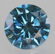 0.32 CARAT VIVID BLUE VS1 ROUND BRILLIANT NATURAL EARTH MINED LOOSE DIAMOND 4.36MM *360 MAGNIFIED REAL IMAGES & VIDEOS