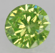 0.37 CARAT LEMON GREEN SI1 ROUND BRILLIANT NATURAL EARTH MINED LOOSE DIAMOND 4.56MM *360 MAGNIFIED REAL IMAGES & VIDEOS