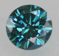 0.32 CARAT VIVID BLUE VVS1 ROUND BRILLIANT NATURAL EARTH MINED LOOSE DIAMOND 4.4MM *360 MAGNIFIED REAL IMAGES & VIDEOS