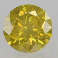 0.51 CARAT VIVID YELLOW VS2 ROUND BRILLIANT NATURAL EARTH MINED LOOSE DIAMOND 4.94MM *360 MAGNIFIED REAL IMAGES & VIDEOS
