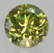 0.38 CARAT VIVID GREEN VVS1 ROUND BRILLIANT NATURAL EARTH MINED LOOSE DIAMOND 4.44MM *360 MAGNIFIED REAL IMAGES & VIDEOS
