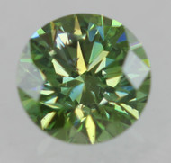 0.19 CARAT OLIVE GREEN VS2 ROUND BRILLIANT NATURAL EARTH MINED LOOSE DIAMOND 3.69MM *360 MAGNIFIED REAL IMAGES & VIDEOS