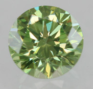 0.18 CARAT OLIVE GREEN VVS1 ROUND BRILLIANT NATURAL EARTH MINED LOOSE DIAMOND 3.57MM *360 MAGNIFIED REAL IMAGES & VIDEOS