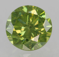 0.30 CARAT VIVID GREEN VVS2 ROUND BRILLIANT NATURAL EARTH MINED LOOSE DIAMOND 4.11MM *360 MAGNIFIED REAL IMAGES & VIDEOS