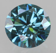 0.32 CARAT VIVID BLUE VVS2 ROUND BRILLIANT NATURAL EARTH MINED LOOSE DIAMOND 4.38MM *360 MAGNIFIED REAL IMAGES & VIDEOS