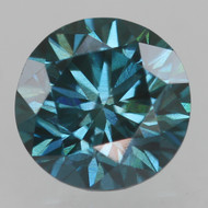 0.34 CARAT VIVID BLUE VVS2 ROUND BRILLIANT NATURAL EARTH MINED LOOSE DIAMOND 4.31MM *360 MAGNIFIED REAL IMAGES & VIDEOS