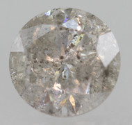 0.61 Carat Fancy Silver Round Brilliant Natural EARTH MINED Loose Diamond 5.28mm *360 MAGNIFIED REAL IMAGES & VIDEOS