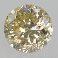 0.46 Carat Fancy Yellow SI1 Round Brilliant Natural EARTH MINED Loose Diamond 4.62mm *360 MAGNIFIED REAL IMAGES & VIDEOS
