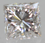 CERTIFIED 0.68 CARAT E COLOR VS1 PRINCESS NATURAL EARTH MINED LOOSE DIAMOND FOR RING 4.85X4.79MM  *360 VIDEOS & IMAGES