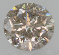 Certified 0.93 Carat Top Top Light Brown SI2 Round Brilliant Natural EARTH MINED Loose Diamond 6.04mm  *360 VIDEO & PICS