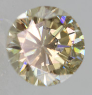 Certified 0.63 Carat Fancy Brownish Yellow VVS1 Round Brilliant Natural EARTH MINED Loose Diamond 5.59mm *360 VID & PICS