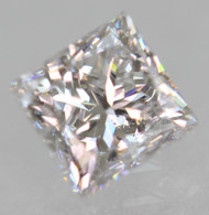 Certified 0.61 Carat E Color VS2 Princess Natural EARTH MINED Loose Diamond For Ring 4.55x4.43mm  *360 VIDEOS & IMAGES