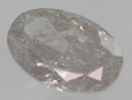 Certified 0.55 Carat Light Gray SI2 Oval Natural EARTH MINED Loose Diamond 6.17x4.17mm  *360 MAGNIFIED VIDEOS & IMAGES