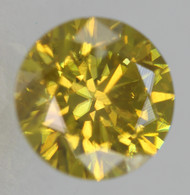 CERTIFIED 0.83 CARAT VIVID YELLOW VS2 ROUND BRILLIANT NATURAL EARTH MINED LOOSE DIAMOND 5.92MM  *360 VIDEOS & IMAGES