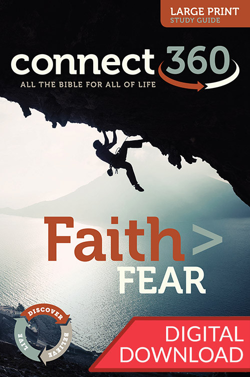 This digital large print Bible study will lead Christ-followers to cast off the shackles of fear and to take hold of their faith. 13 Lessons.