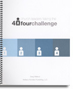 4X4 Workbook (46 pages) designed to lead church members in reaching their community. It encourages us as Christians to build relationships with unchurched people. To commit to Identify, Intercede, Invest and Invite individuals in their lives to church.