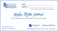 Hunger Offering Envelope MOTHER'S DAY - English