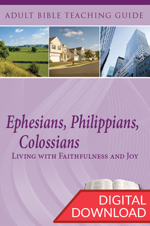 Digital Bible commentary and teaching plans of Ephesians, Philippians, and Colossians. 13 lessons; PDF; 158 pages.