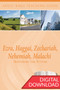 Digital Bible teaching guide with Bible commentary and 2 sets of teaching plans to lead a class on a study of the Books of Ezra, Haggai, Zechariah, Nehemiah, and Malachi. PDF; 200 pages.