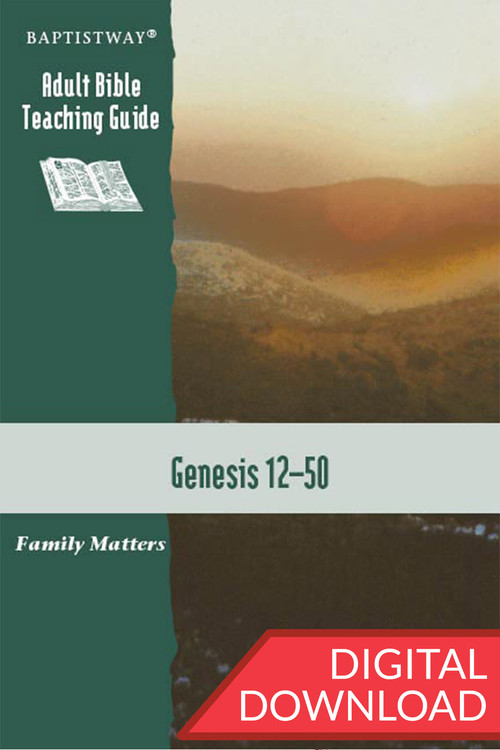 Digital teaching Guide on Genesis 12-50 with 13 lessons of Bible commentary and teaching plans. Digital PDF; 157 pages.
