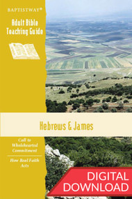 Digital Bible commentary on Hebrews and James  with 2 sets of teaching plans for each of the 13 lessons; PDF; 143 pages.