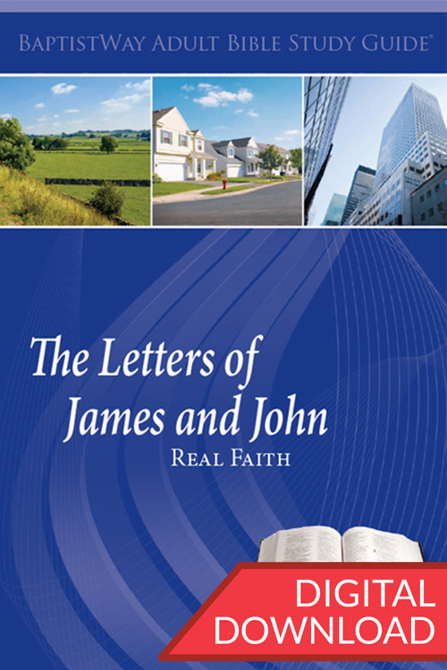 Digital Bible study with devotional commentary of James (6 lessons)  and 1 & 2 John (7 lessons). Reflection questions included. PDF; 136 pages.