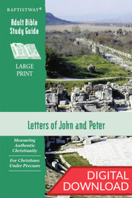 Digital Bible study of the Letters to John (6 lessons)  and Peter (7 lessons). Devotional Bible commentary and reflection questions for each lesson. PDF; 135 pages.