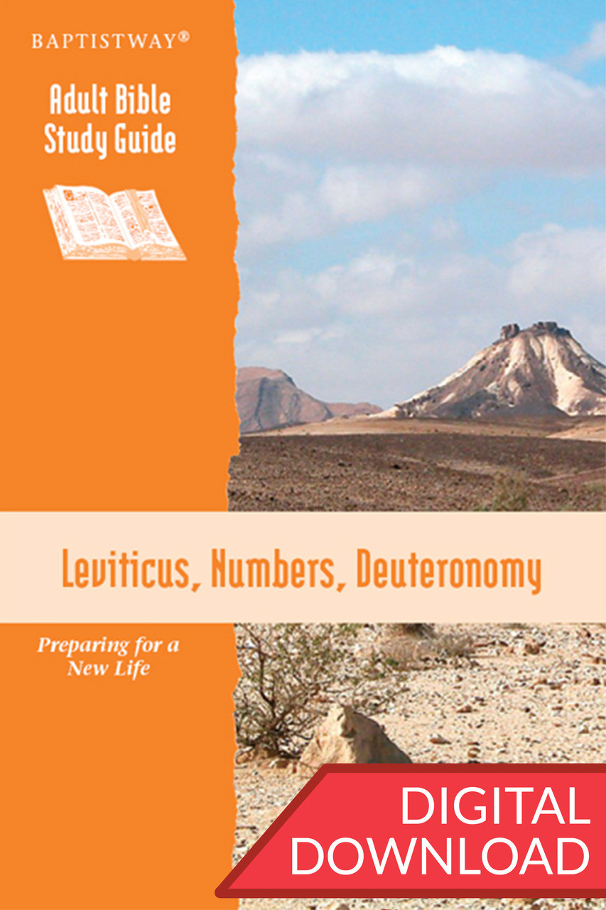 Digital Bible study of Leviticus, Numbers, and Deuteronomy. 13 lessons; PDF;