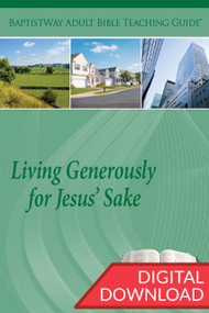 Digital Bible study of how Christians can Live Generously with their whole lives. Complete with Bible comments on the selected passages and 2 sets of teaching plans for each lesson. 13 lessons; PDF; 151 pages.