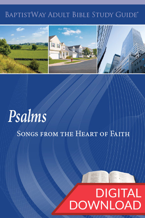 Digital Bible study on Psalms with devotional commentary and questions. 13 lessons; PDF; 150 pages.