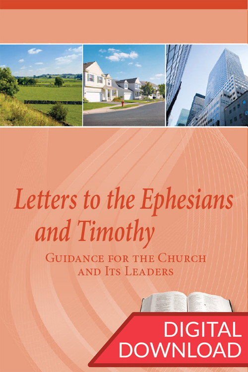 Dr. Dennis Parrot provides a thorough set of teaching plans for each lesson of this Bible study on Ephesians and Timothy.