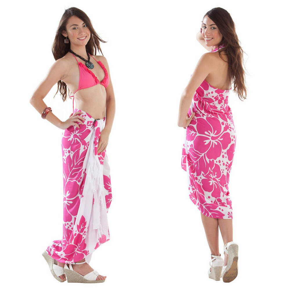 pink sarong skirt