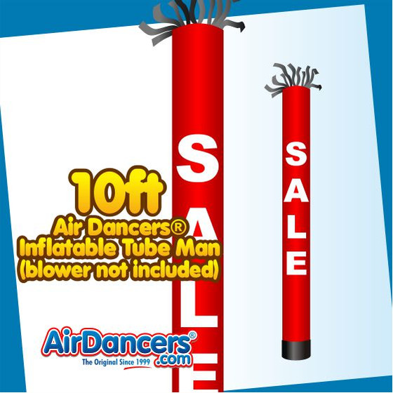 Red SALE Tube Air Dancers® Inflatable Tube Man 10ft