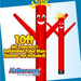 Red Air Dancers® Inflatable Tube Man 10ft by AirDancers.com