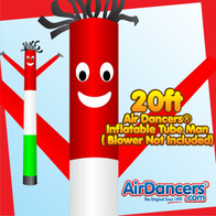 Italian Flag Air Dancers® Inflatable Tube Man 20ft by AirDancers.com